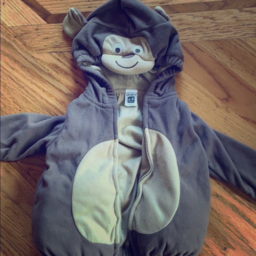 2 for $10 Carters baby monkey hooded jacket